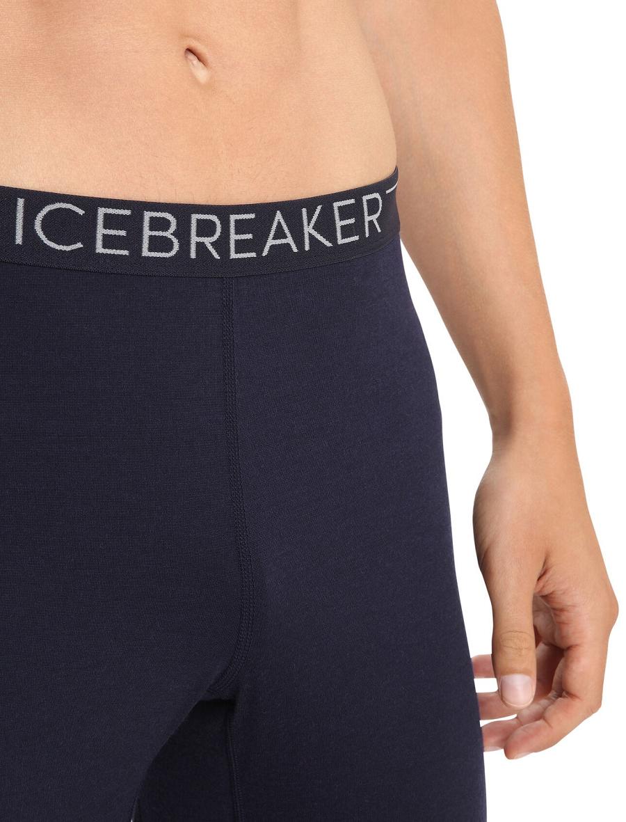 Base Layers Icebreaker Merino 200 Sonebula Thermal Leggings Męskie Granatowe Białe | PL 1582ZUTG